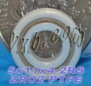 5x11x4 ZRO2 แบริ่งขนาดเล็กเซรามิกปิดผนึก