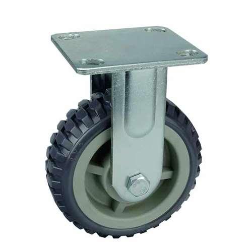 6"inch Heavy Duty Caster Wheel 617 Lbs Fixed PP Core - PU - Top Plate Mount