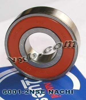 ตลับลูกปืน Nachi 6001-2NSE ขนาด 12x28x8 ปิดผนึก C3 ญี่ปุ่น