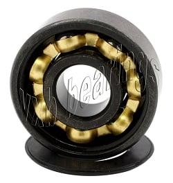 608-2RS Sealed Bearing - Bronze Cage Black Seals