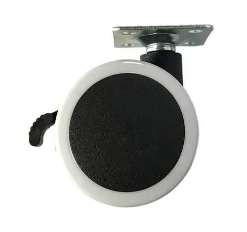60mm Caster Wheel 77 Lbs - Nylon - PVC - Top Plate Mount
