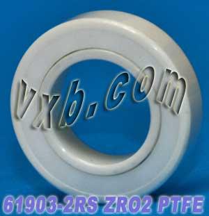 61903-2RS แบริ่งเซรามิกปิดผนึกเต็ม 17x30x7 ZRO2