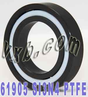 61905 แบริ่งเซรามิกแบริ่งซิลิคอนไนไตรด์ 25x42x9mm