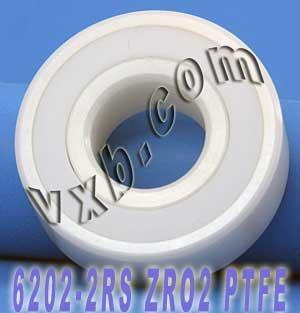 6202-2RS การปิดผนึกเซรามิกเต็มรูปแบบ 15x35x11 มม. ZRO2