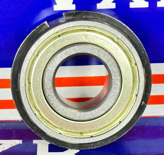 ตลับลูกปืนปิดผนึก 6203ZZNR - แหวนสแน็ป - 17x40x12มม