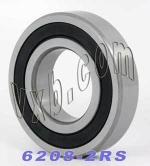 4-Pack 6208-2RS Ball Bearings 40x80x18mm - Rubber Sealed 6208RS