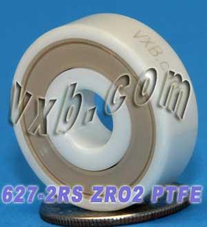627-2RS แบริ่งเซรามิกปิดผนึกเต็ม 7x22x7 มม. ZRO2 ตลับลูกปืนขนาดเล็ก ZRO2