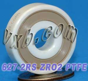627-2RS แบริ่งเซรามิกปิดผนึกเต็ม 7x22x7 มม. ZRO2 ตลับลูกปืนขนาดเล็ก ZRO2