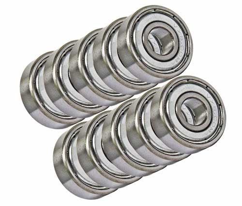 Zestaw 10 sztuk łożysk 6304ZZ 20x52x15mm z podwójną osłoną