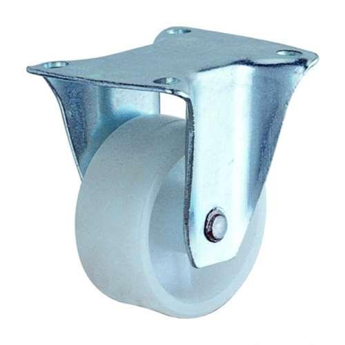 65mm Caster Wheel 110 Lbs Fixed Plastic - Top Plate Mount