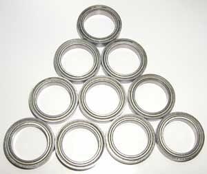 10 paket 6702zz rulmanlar 15x21x4mm - korumalı