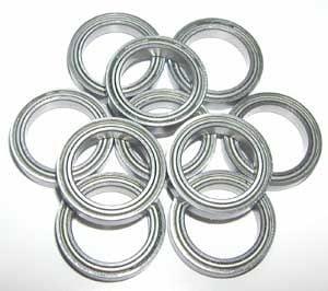 10 paket 6702zz rulmanlar 15x21x4mm - korumalı