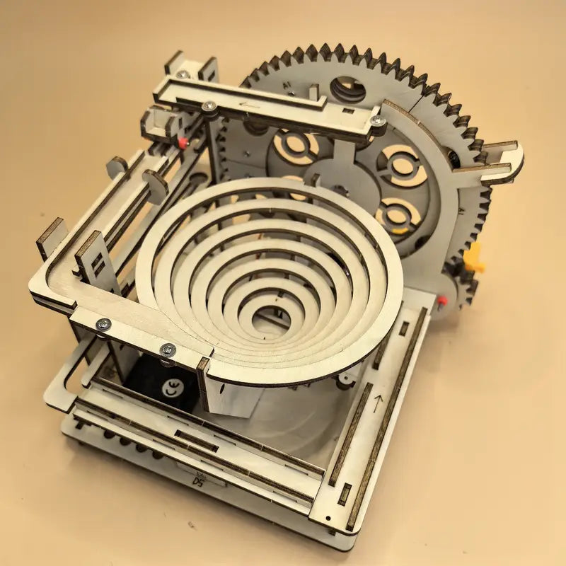 Educational Wooden Roller Coaster Set - DIY Kit for Kids