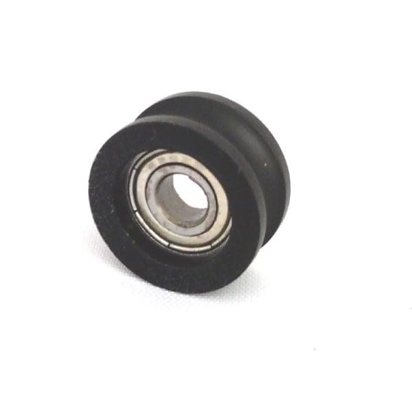 6mm Bore Bearing - 21mm Round Nylon Pulley U-Groove Track Roller Bearing 6x21x10mm