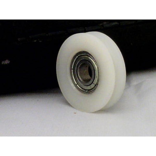 6mm Bore Bearing - 21mm Round Nylon Pulley U-Groove Track Roller 6x21x7mm