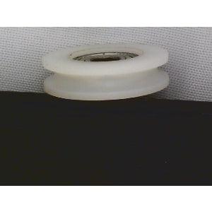 6mm Bore Bearing - 26.5mm Round Nylon Pulley U-Groove Track Roller Bearing 6x26.5x9mm