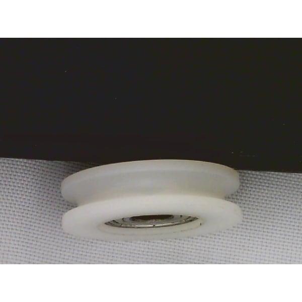 6mm Bore Bearing - 27mm Round Nylon Pulley U-Groove Track Roller Bearing 6x27x7mm