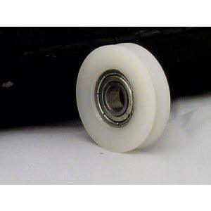 6mm Bore Bearing - 29mm Round Nylon Pulley U-Groove Track Roller Bearing 6x29x8mm