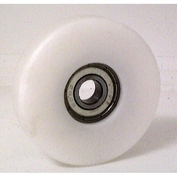 6mm Bore Bearing - 36mm White Plastic POM Tire 6x36x9mm