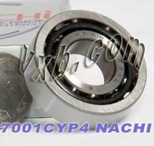7001CYP4 Nachi Angular Contact Bearing 12x28x8 ABEC-7 Japan Made