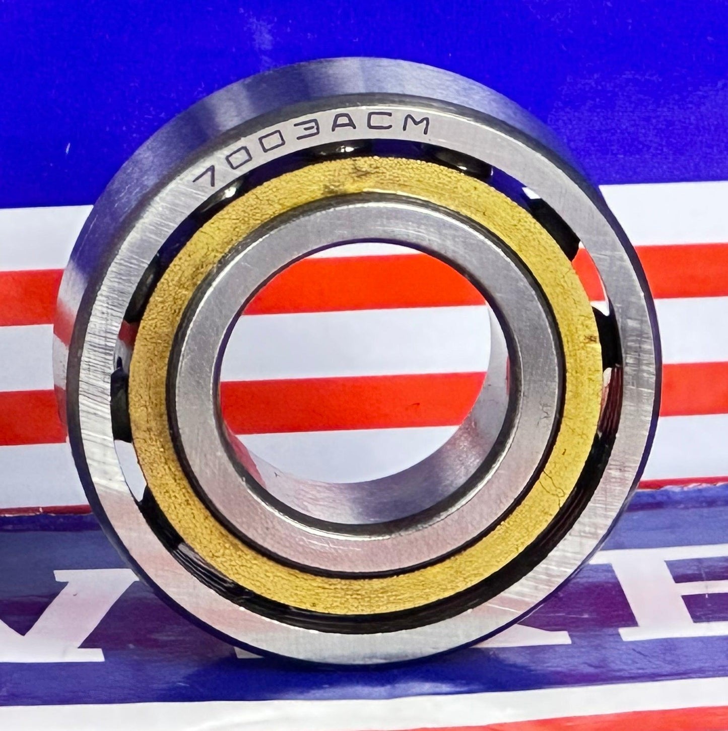 7003ACM محمل تماس زاوي بسقف برونزي 17x35x10mm