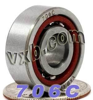 706C Angular Contact Ball Bearing 6x17x6mm - Miniature