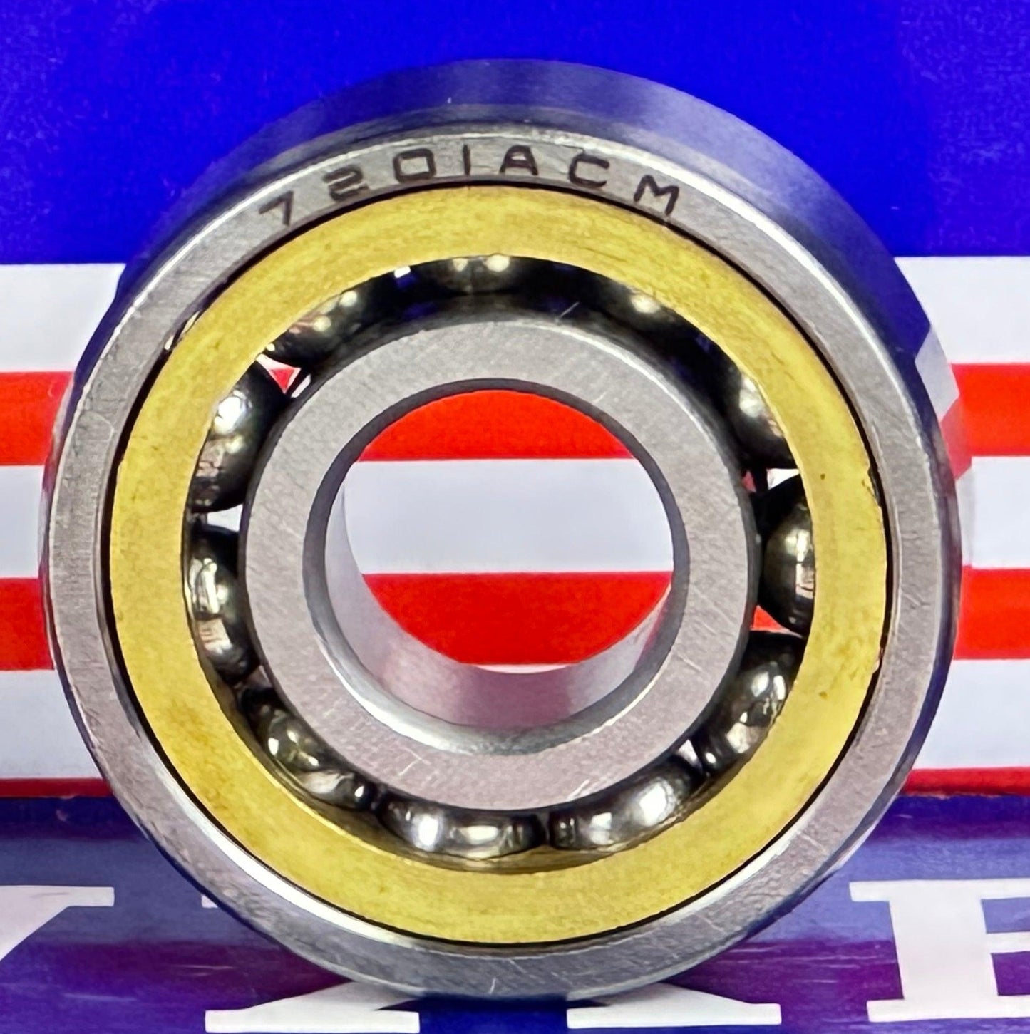 7201ACM محمل تماس زاوي بسِجّادة برونزية 12x32x10mm