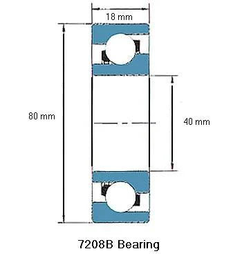 ตลับลูกปืนบอลสัมผัสเชิงมุม 7208B