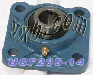 7/8" Bearing UCF205-14 + Square Flanged Cast Housing Mounted Bearing