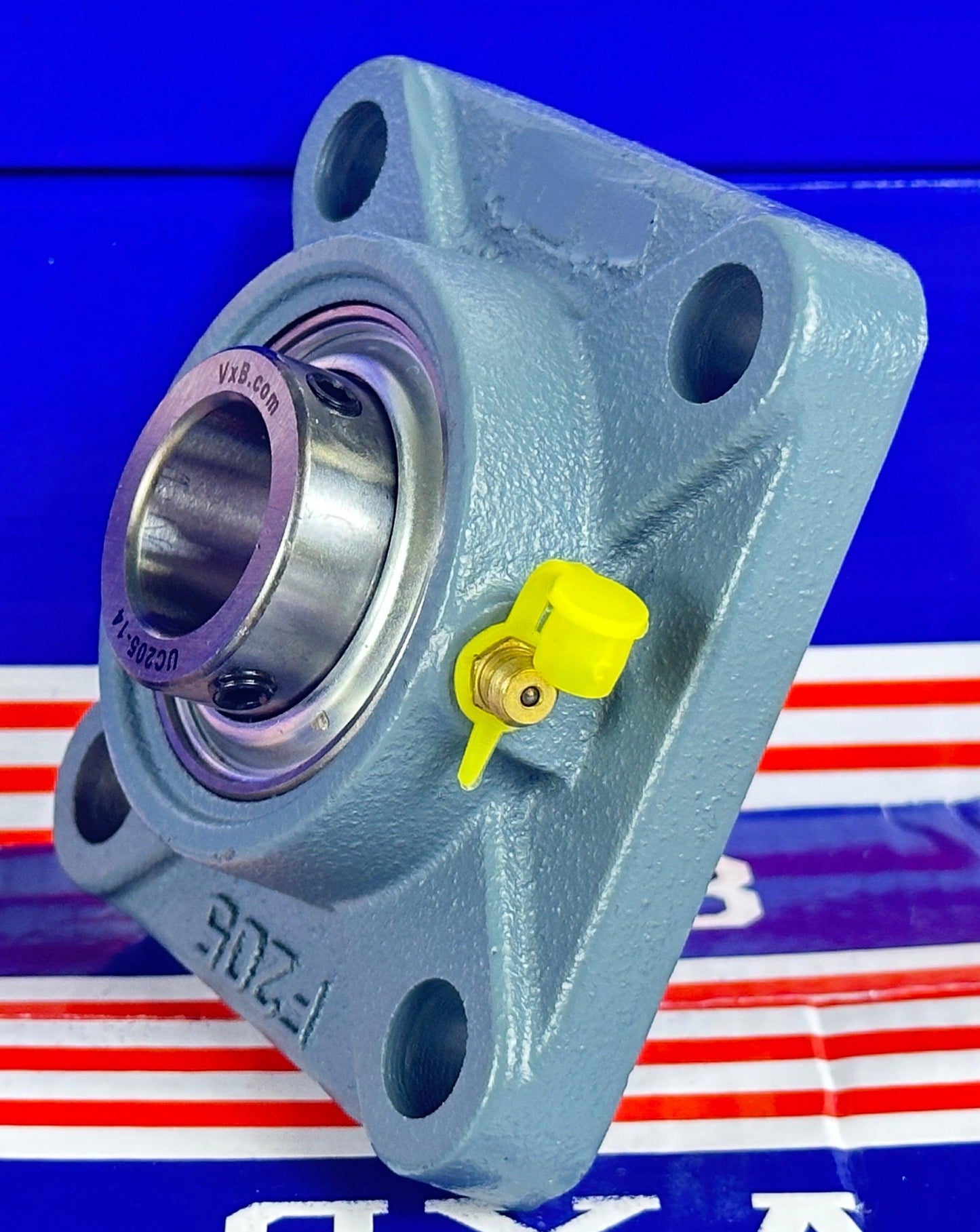 7/8" Bearing UCF205-14 + Square Flanged Cast Housing Mounted Bearing