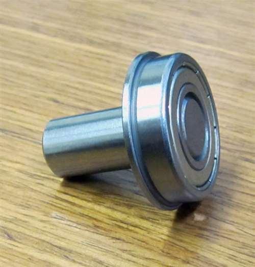 7/8" Flanged Bearing - 3/8 diameter integrated 1" Axle