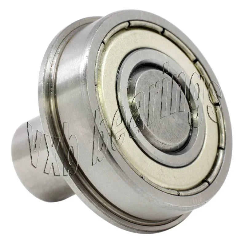 7/8" Flanged Bearing - 3/8 diameter integrated 1" Axle
