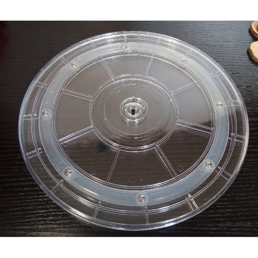 8" Dia. CLear Acrylic Lazy Susan Turntable Bearing