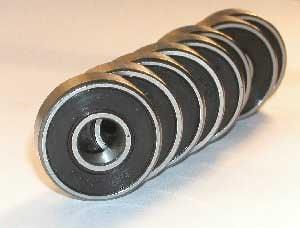 8 -pack skateboard hybride keramische kogellager - siliciumnitride ballen