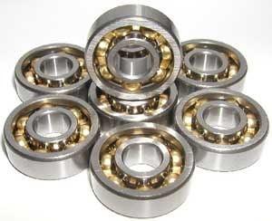 8 Skateboard Open Smooth Ball Bearing Fancy Bronze Cage