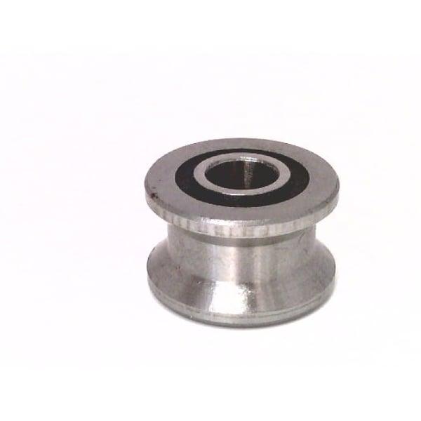 8mm Bore Bearing - 22.5mm Pulley T Groove Shaft Sliding Ball Bearing 8x22.5x14.5mm