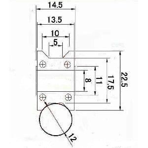 8mm Bore Bearing - 22.5mm Pulley T Groove Shaft Sliding Ball Bearing 8x22.5x14.5mm