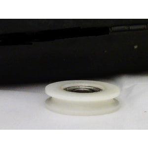 8mm Bore Bearing - 30mm Round Nylon Pulley U-Groove Track Roller Bearing 8x30x10mm