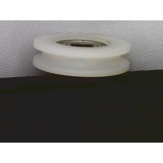8mm Bore Bearing - 30mm Round Nylon Pulley U-Groove Track Roller Bearing 8x30x9.8mm