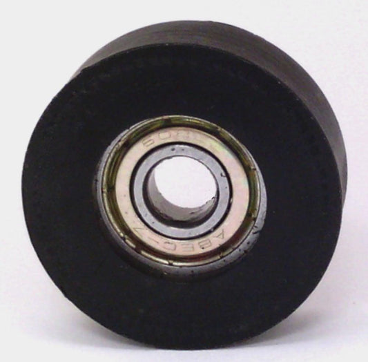 8mm Bore x 32mm Plastic Covered Bearing - Black Tire 8x32x13mm