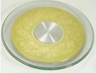 63" Tempered Glass Turntable - Aluminum Bearing Base - Rotating Display