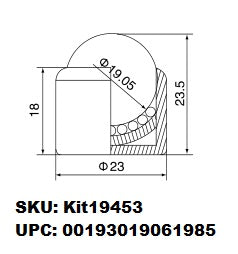 3/4" Main Ball - 23mm Drop-in Ball Transfer Unit