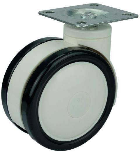 5"inch Medical Caster Wheel - Plate PU/ABS material