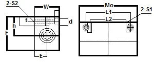 AK12GWUU NB 12mm Double Wide Compact Block Unit Motion Linear Bearing