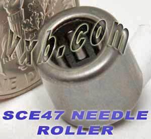 BA47ZOH Needle Bearing 1/4" x 7/16" x 7/16" Shell-Type