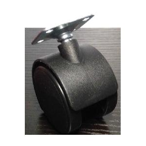 Black Plastic Caster Wheel 2 Inch - Plate Caster