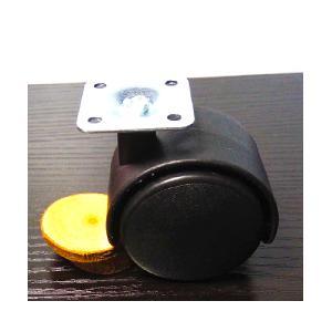 Black Plastic Caster Wheel 30mm Inch - Plate Caster