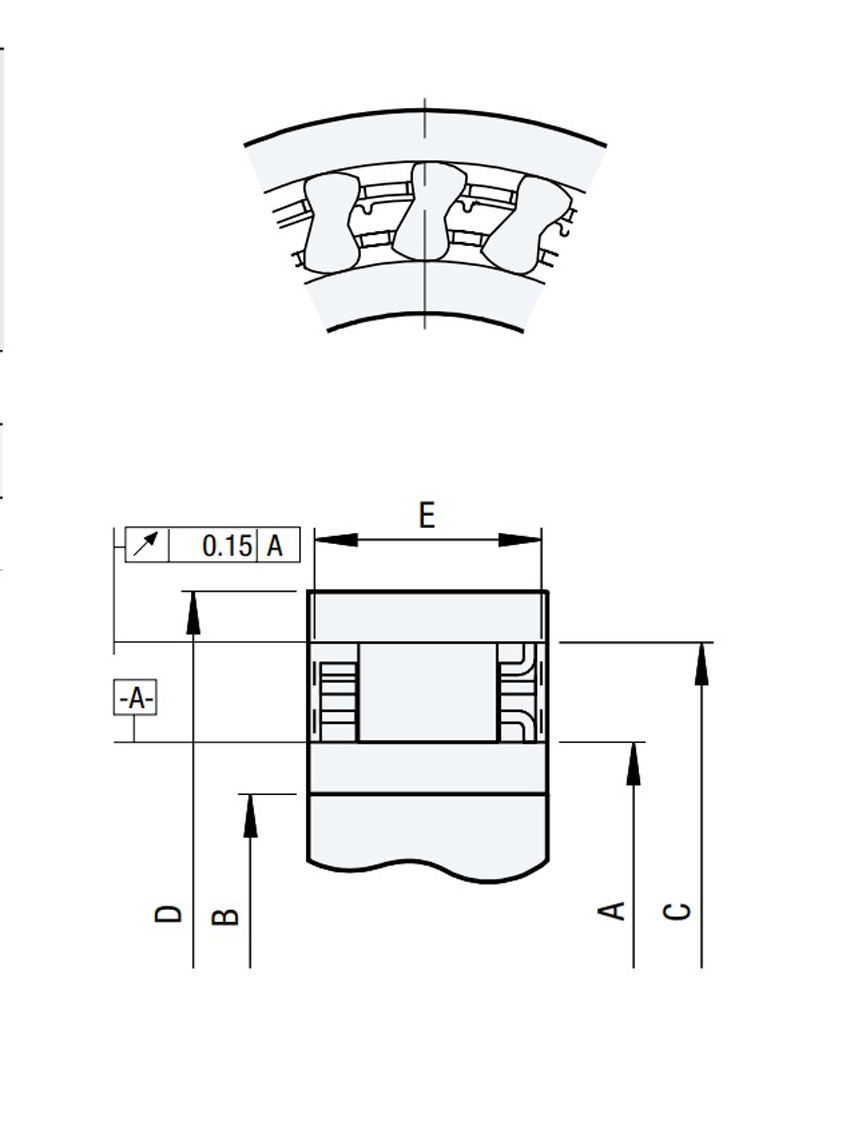 DC7221B Sprag Clutch One-Way Bearing - 72.217mm x 88.877mm x 21mm