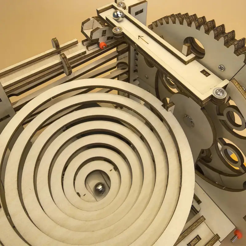 Educational Wooden Roller Coaster Set - DIY Kit for Kids