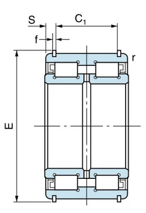 E5009NR Nachi Japan Sheave Bearing 2-Row Full Complement Bearing